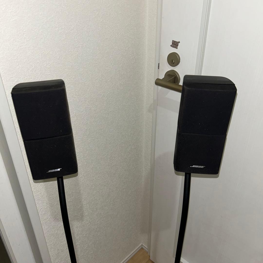 希少 動作ok BOSE サテライトスピーカー 2本クリスタルスタンド付き