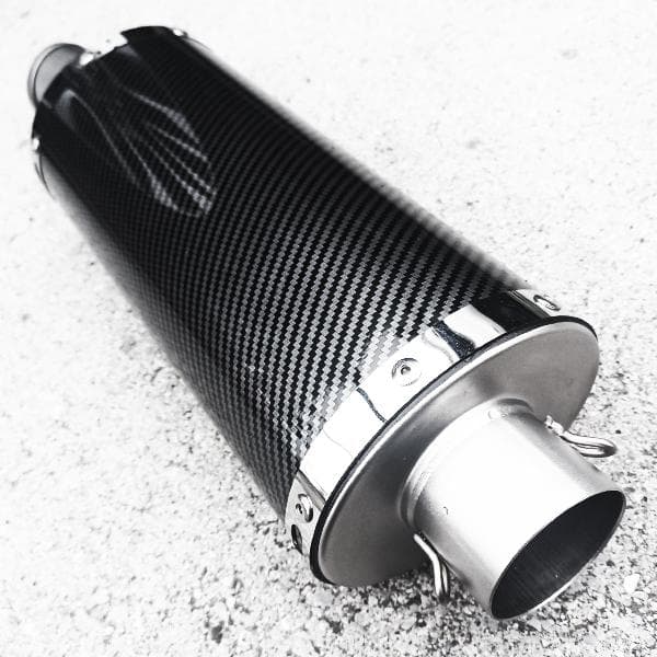 カーボン柄 オーバル スリップオン マフラー サイレンサー 50.8mm
