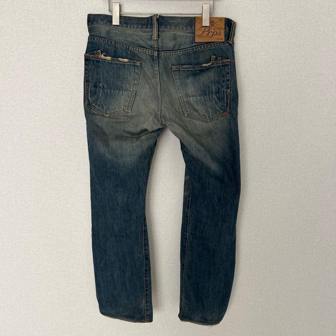 PRPS ダメージデニム 32インチ ベッカム ジーパン - メルカリ