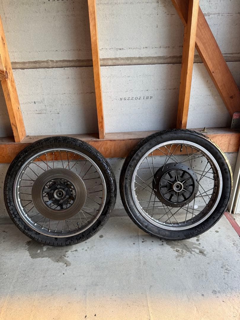 GS400 純正スポークホイール フロントダブル gs400スポークホイール ダブルディスク - メルカリ