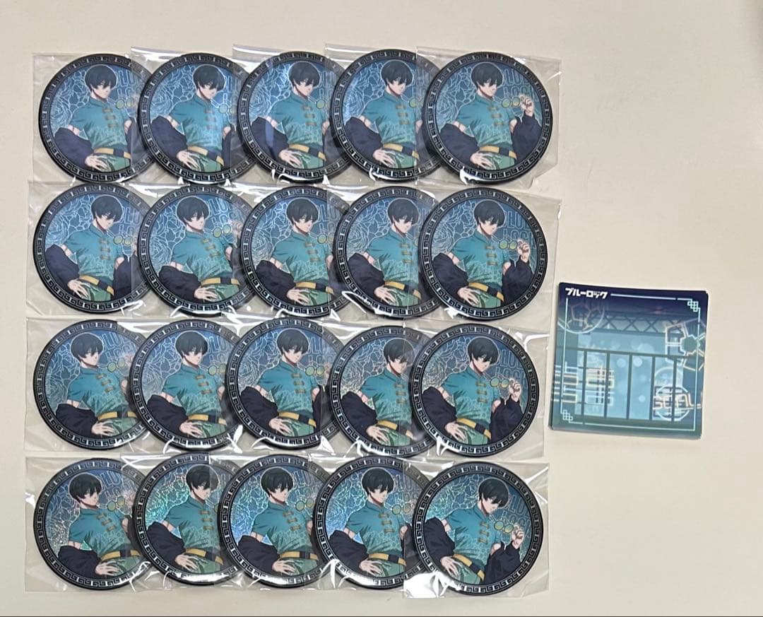 ブルーロック ブルロ NEONチャイナ BIGホロ缶バッジ 糸師凛 20個