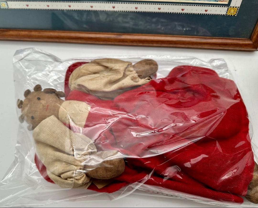 木製刑務所型バードハウス ノアの方舟額 ANGELのカントリードール3点セット