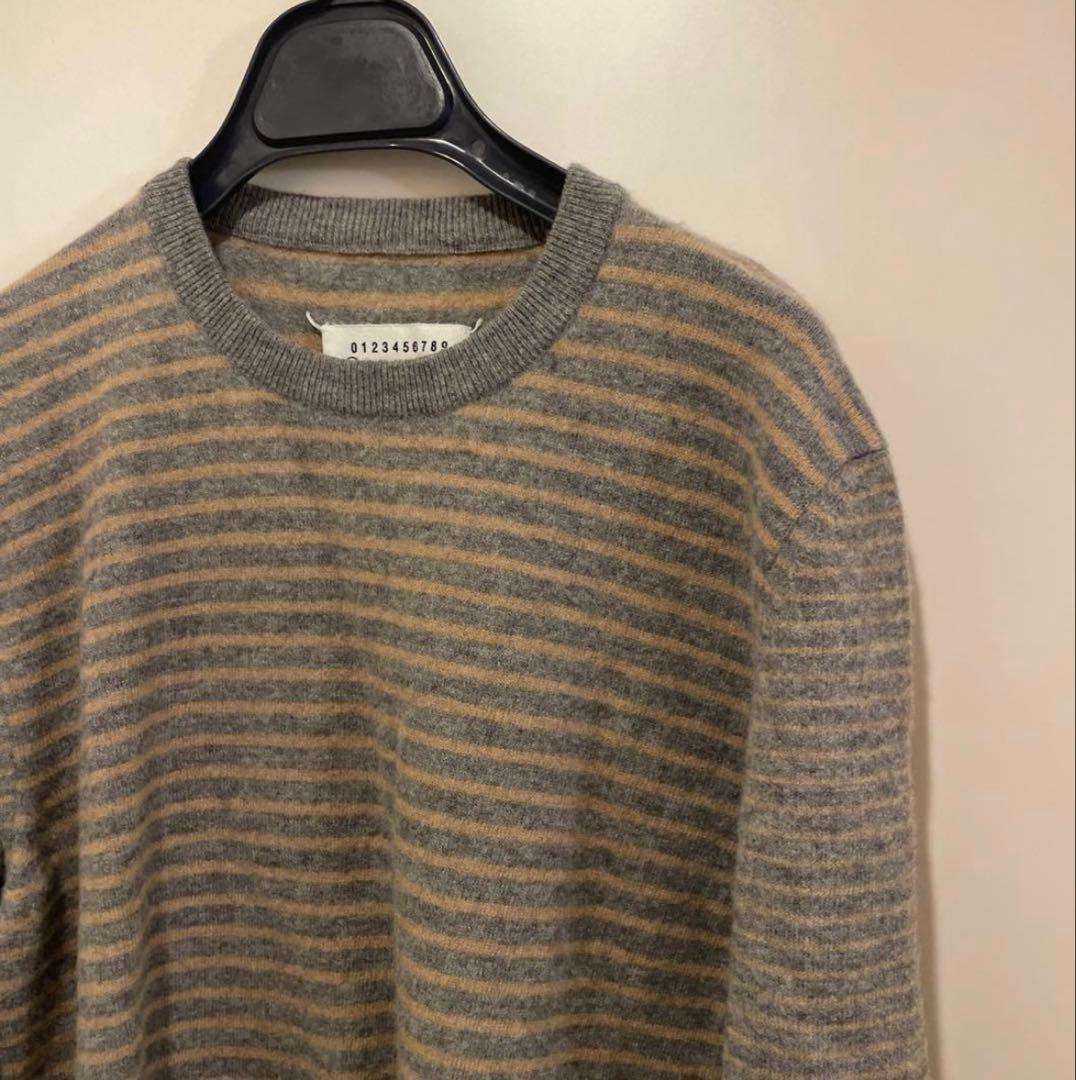 2007AW メゾンマルタンマルジェラ 本人期 ボーダーニットセーター L