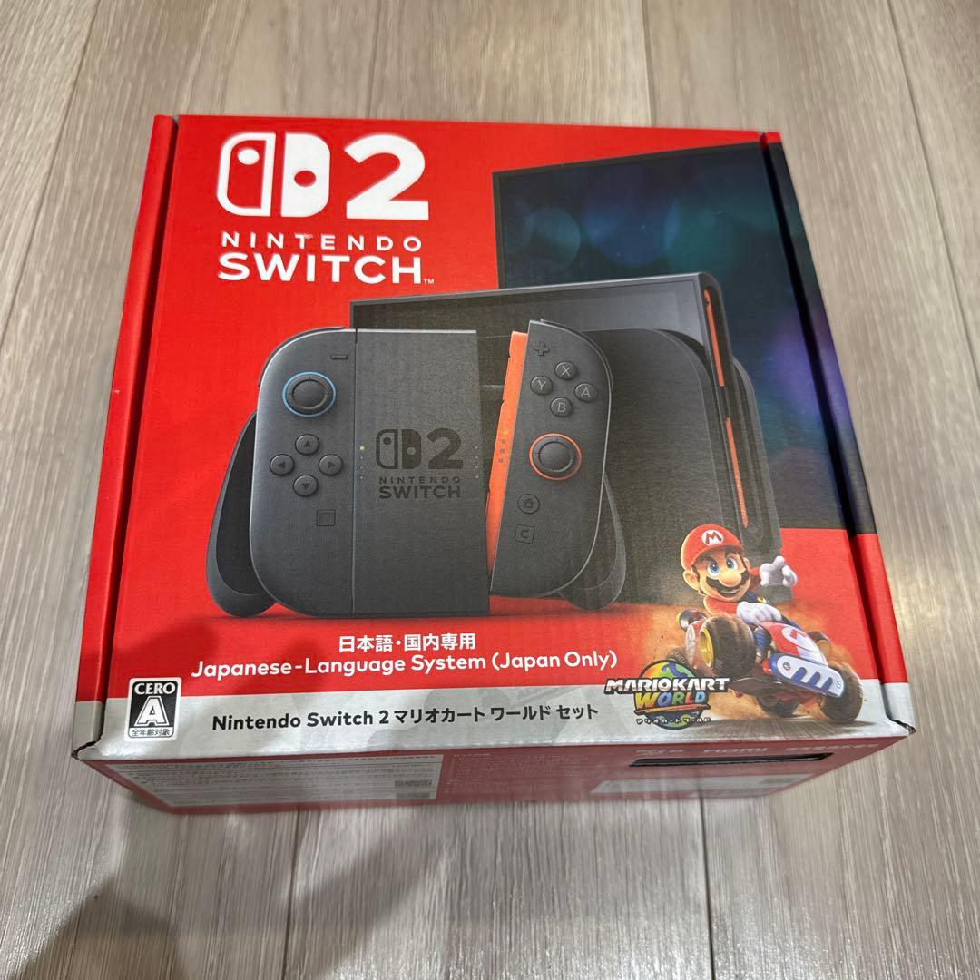 Nintendo Switch2 本体 マリオカート 同梱 日本語専用 未使用品 Nintendo Switch 新品 (Nintendo 2 マリオカート ワールドセット) 日本