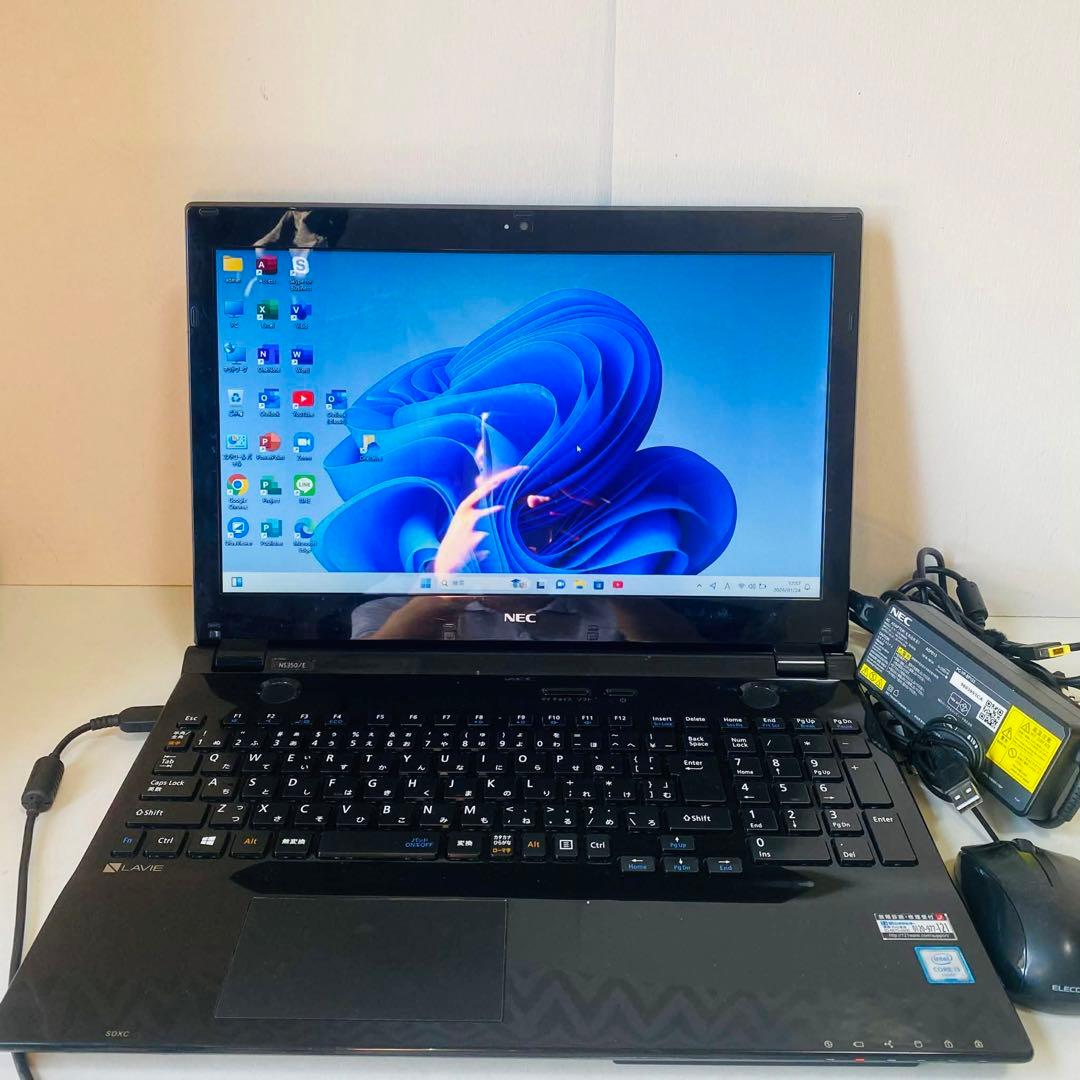 T15 NECノートパソコンSSDサクサク動く Windows11オフィス付き - メルカリ
