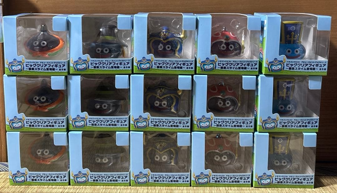 ドラゴンクエスト ビッグクリアフィギュア 職業スライム登場編 全５種 ✖️3セット ドラゴンクエスト AM ビッグクリアフィギュア ～職業スライム登場編