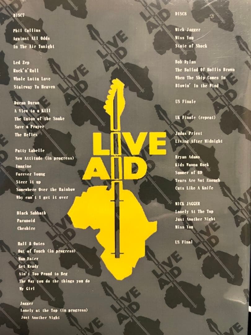 最終値下げ！当時物レア！LIVE AID 完全版コンプリートDVDセット