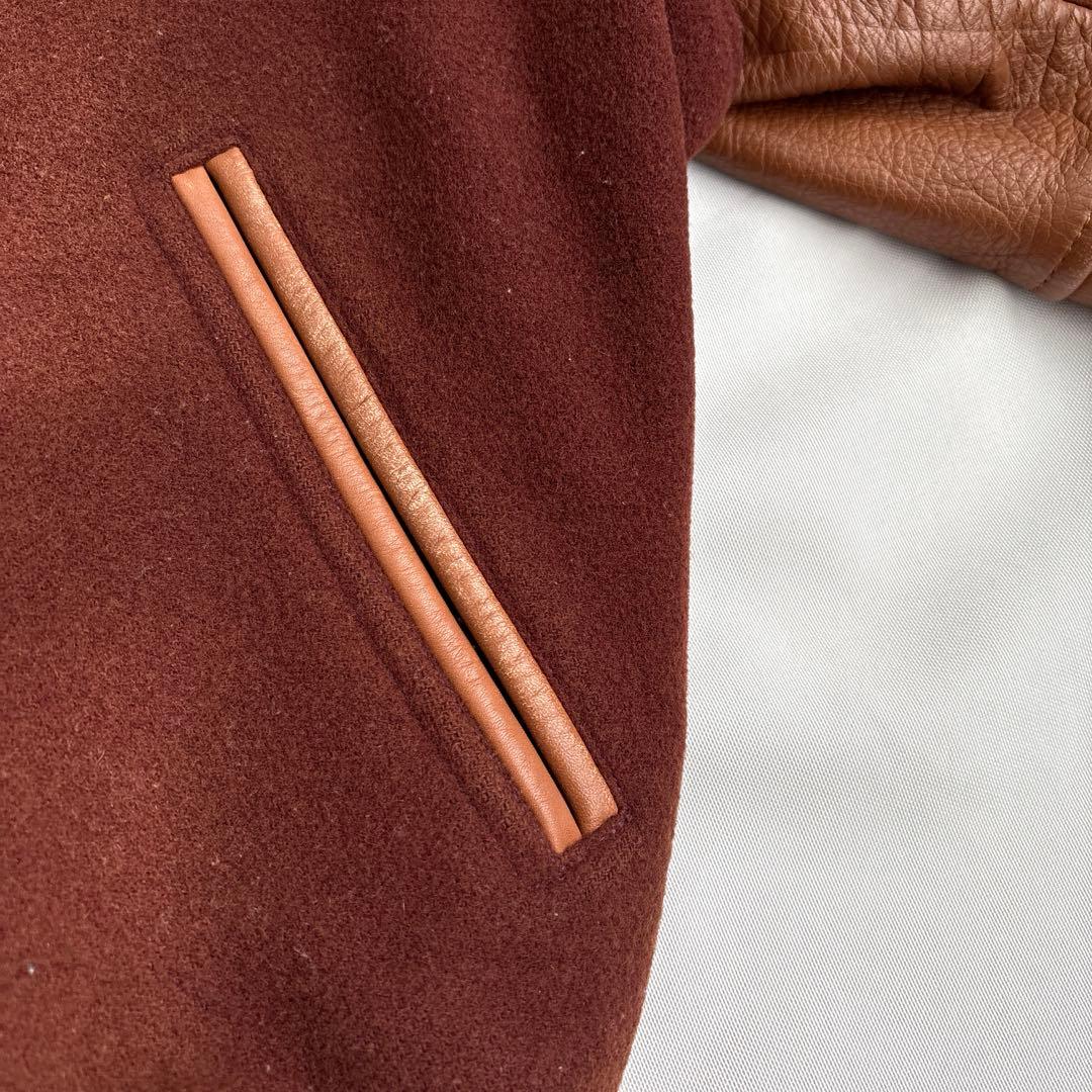 80s】MEN'S BIGIメンズビギ 袖レザー ウール スタジャンの通販はau PAY