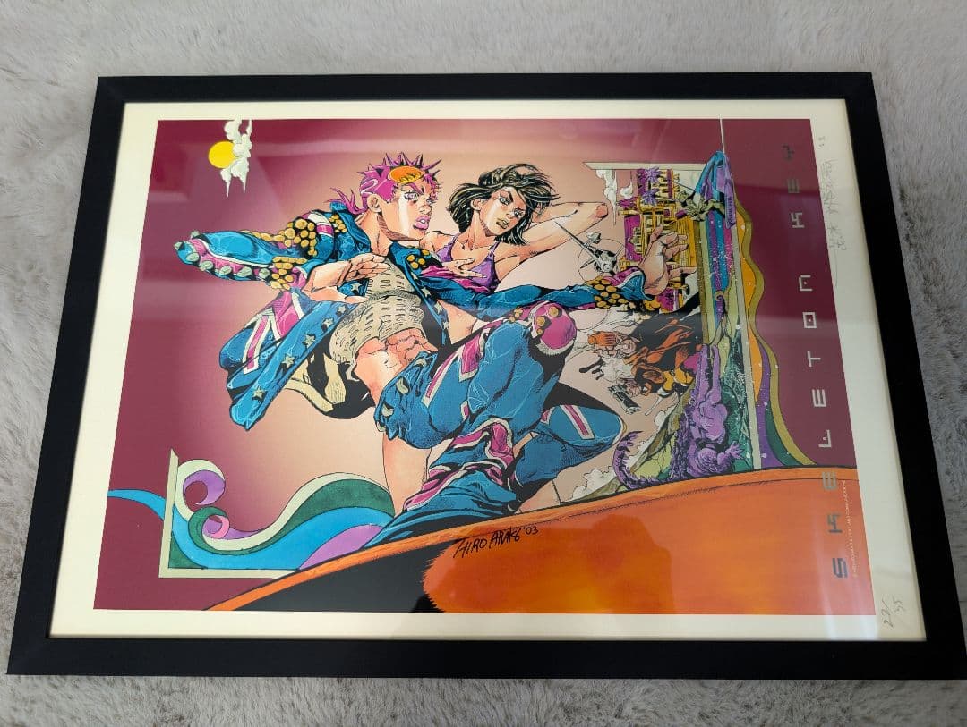 荒木飛呂彦 直筆 サイン ジョジョの奇妙な冒険 複製原画 Yahoo!オークション - ジョジョの奇妙な冒険 荒木飛呂彦 直筆サイン色