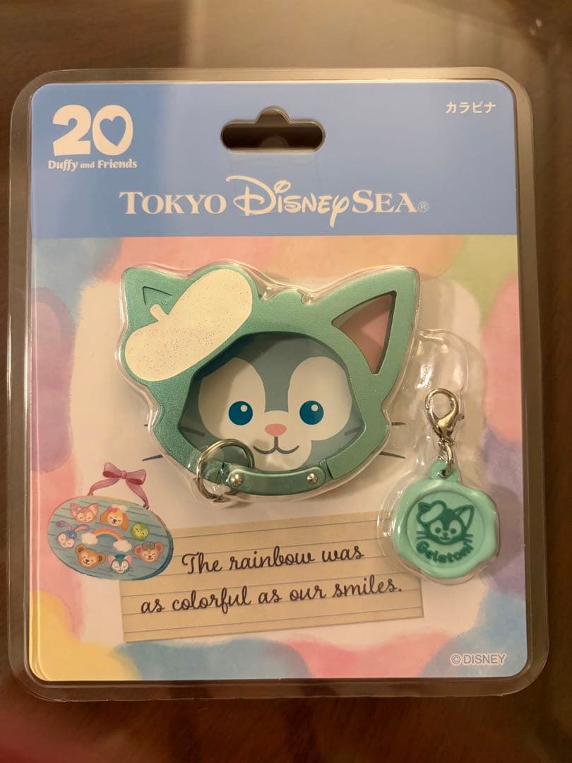 新品 ジェラトーニ 3点 カラビナ・ぬいば・巾着 20周年 ディズニー