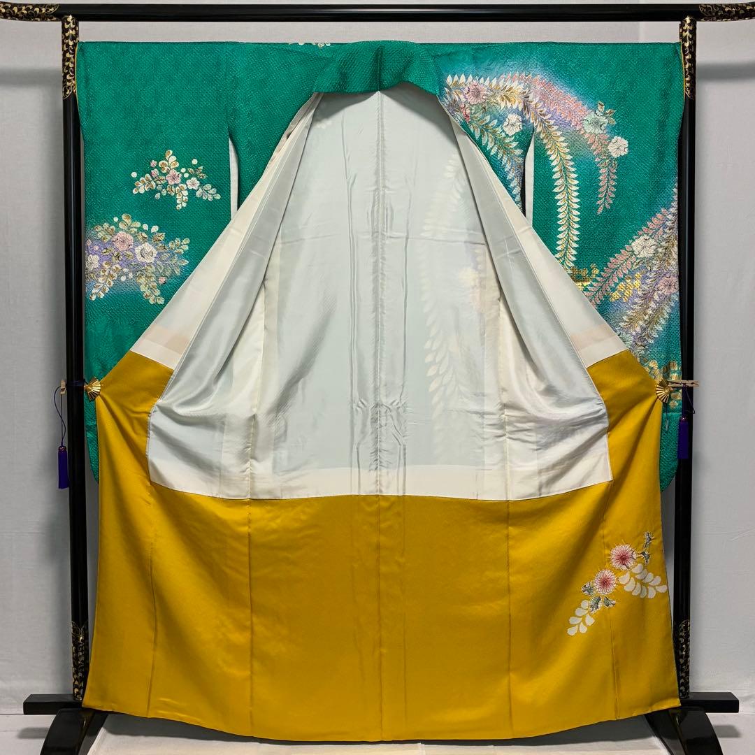 D166 振袖 藤娘きぬたや やまと誂製 総絞り 辻ヶ花 正絹 着物 袷 極美