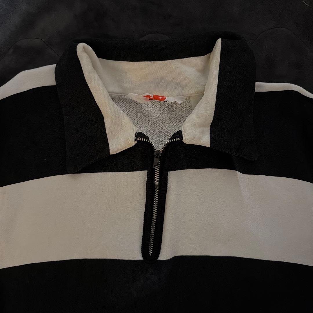 goodenough 囚人 ボーダー zip スウェット 90s - メルカリ