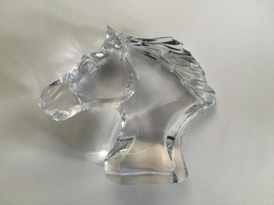 バカラ 馬の置物 午 クリスタル フィギュリン 11.5cm