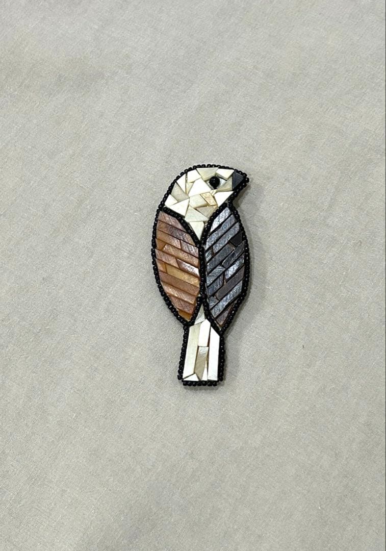 ミナペルホネン　ブローチ mina perhonen stitch garden ブローチ -choucho- - ミナペルホネン