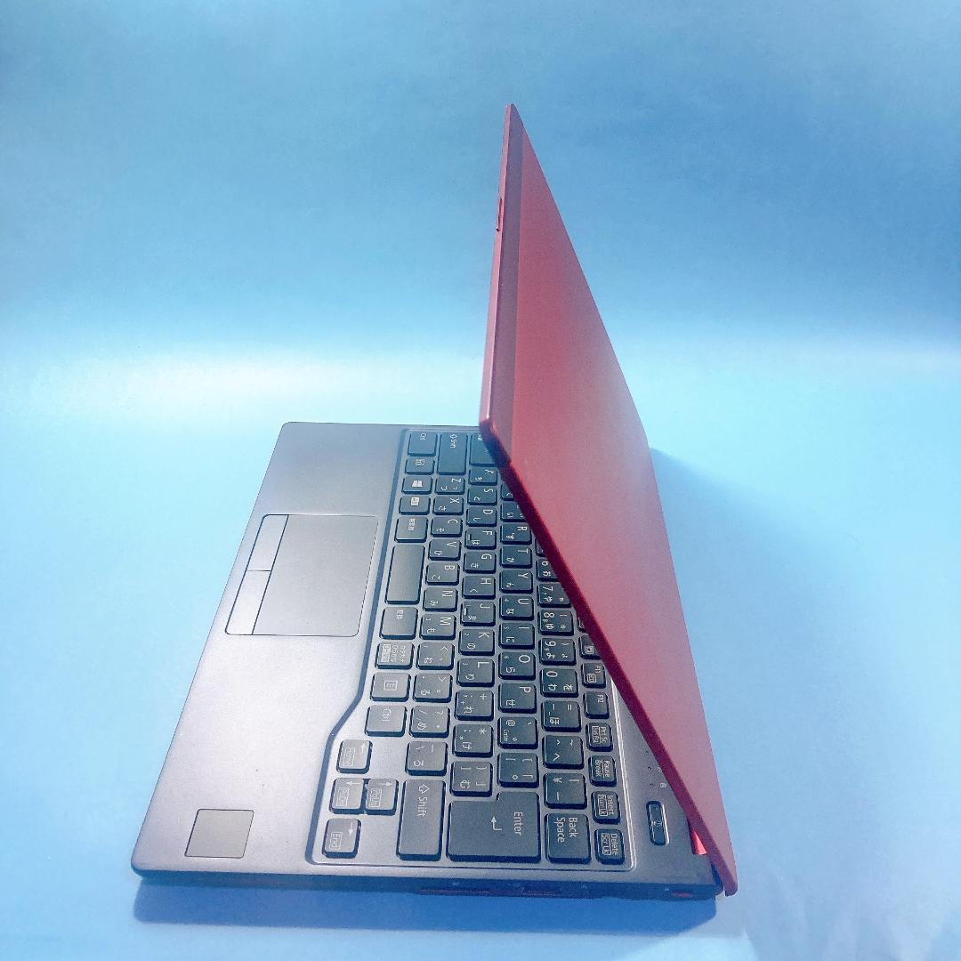 w80✨薄型軽量 /赤/爆速 SSD新品 /Win11✨すぐ使えるノートパソコン