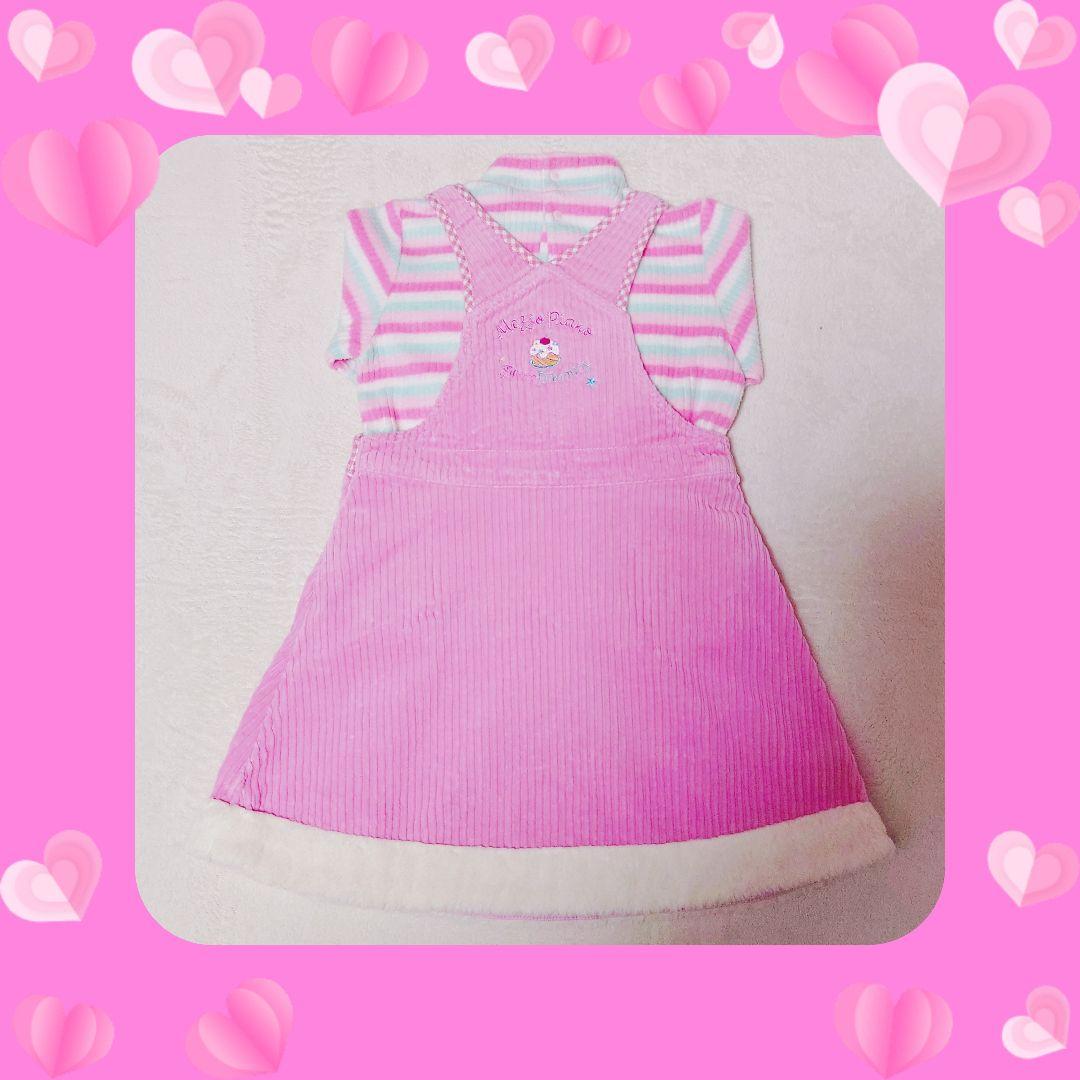 ❤メゾピアノ❤ミミポポ✨みみぽぽ✨ジャンスカ✨平成レトロ✨ピンク