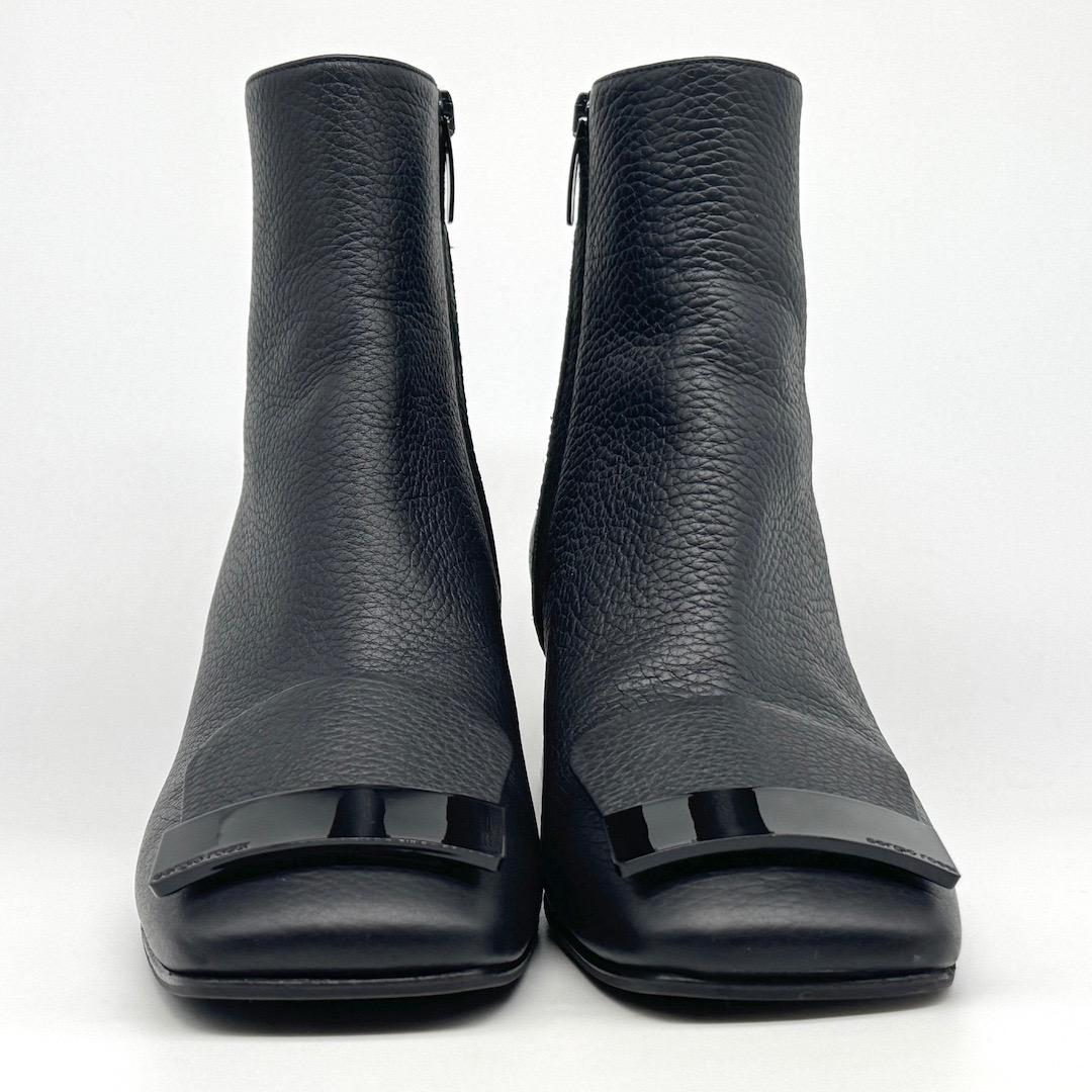 Sergio Rossi SR1 ショートブーツ ブーティ 黒 37.5 - メルカリ