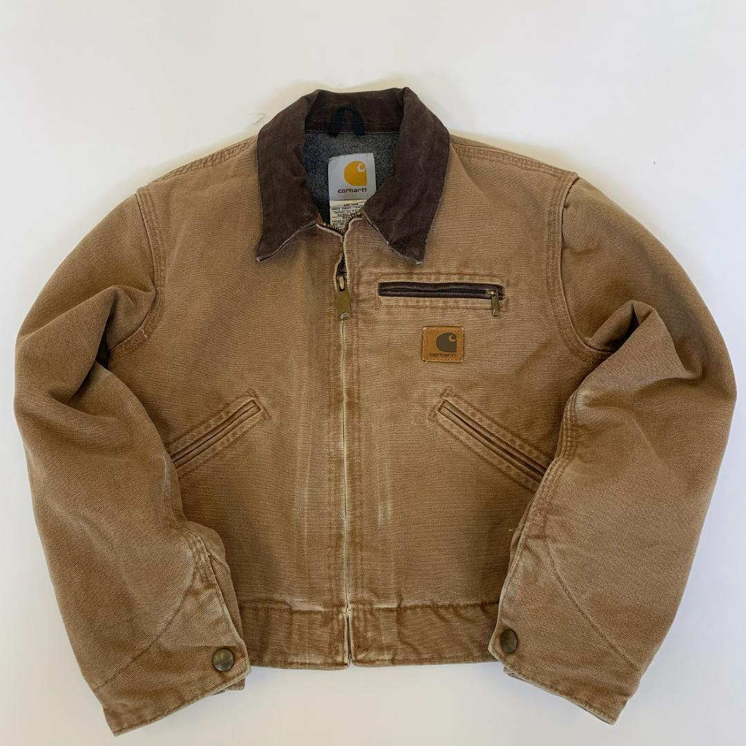 カーハートデトロイトジャケット キッズ 130cm ブラウン 秋冬アウター