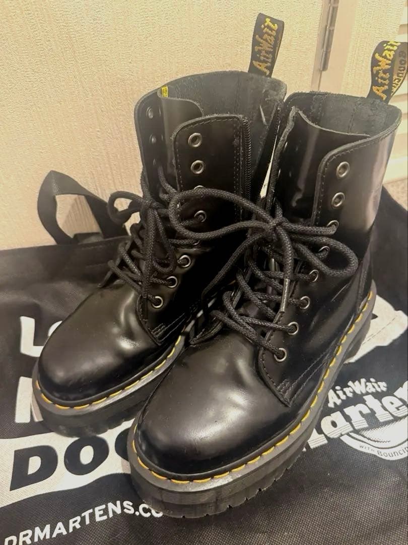 Dr.Martens ジェイドンダブルソールサイドジップ厚底レースアップ