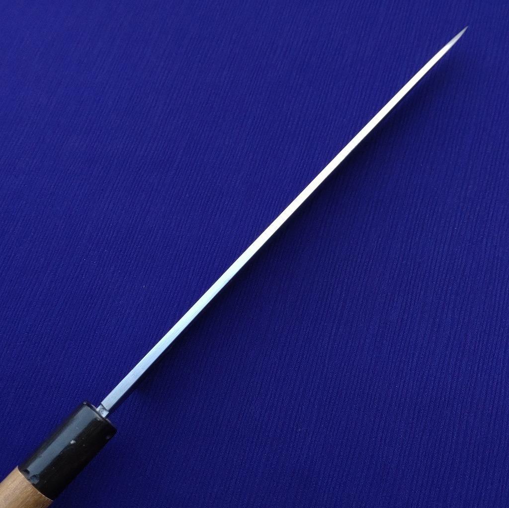 有次 特製 刺身包丁 刃長約203㎜ 片刃 柳刃包丁 正夫 庖丁 《0024》