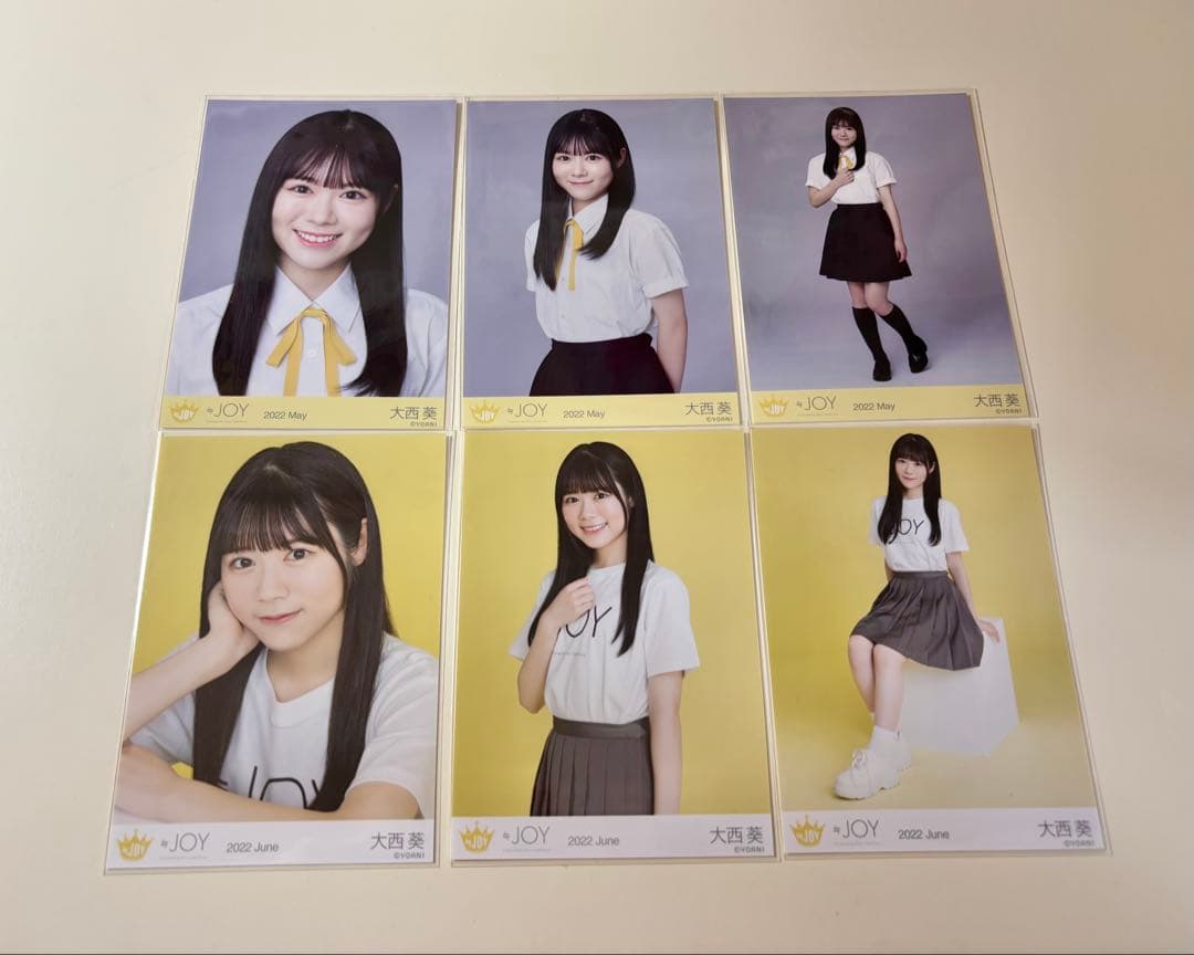 即購入◎】≒JOY ニアジョイ 大西葵 生写真 22コンプ まとめ売り