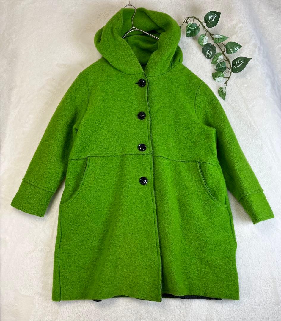 ふさえ様　イタリア製 Sliver knit coat 圧縮ウールコート ふさえ様 イタリア製 Sliver knit coat 圧縮ウールコート - メルカリ