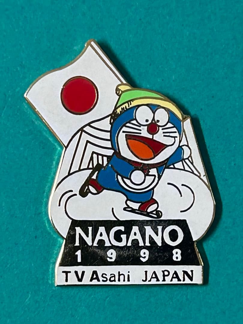 非売品】 長野 シドニーオリンピック テレビ朝日ドラえもんピンバッジ3