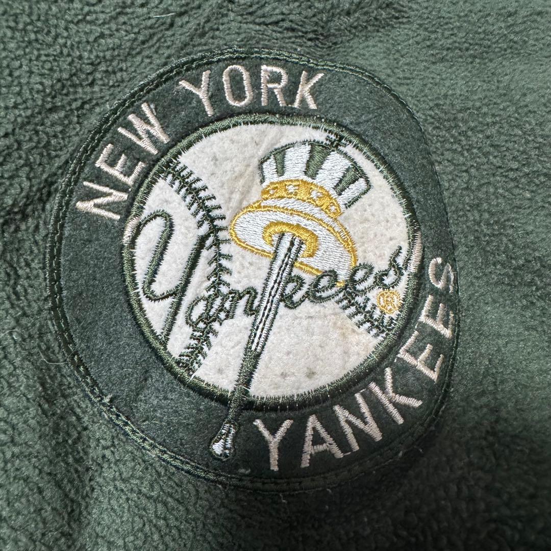 90s NewYork Yankees スタジャン フリース グリーン 希少 L - メルカリ