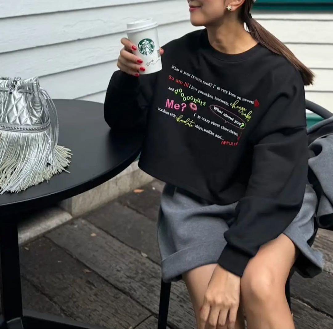 LINKABLE メッセージスウェットプルオーバー(ブラック) URBAN RESEARCH Sonny Label トレーナー スウェット メッセージロゴ