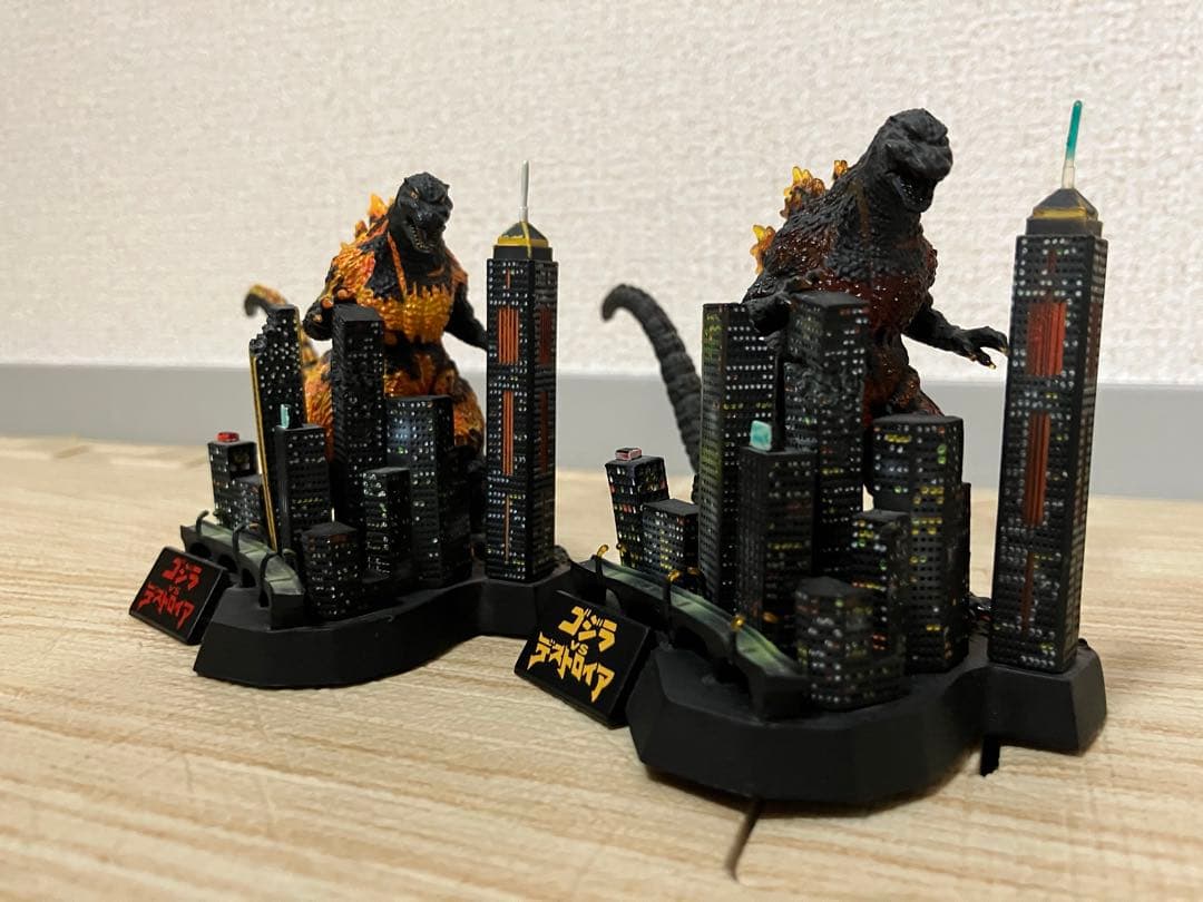 ゴジラ全集 ３種セット デストロイア ファイナルウォーズ ゴジラアクションフィギュアバーニングゴジラVSデストロイア バトル