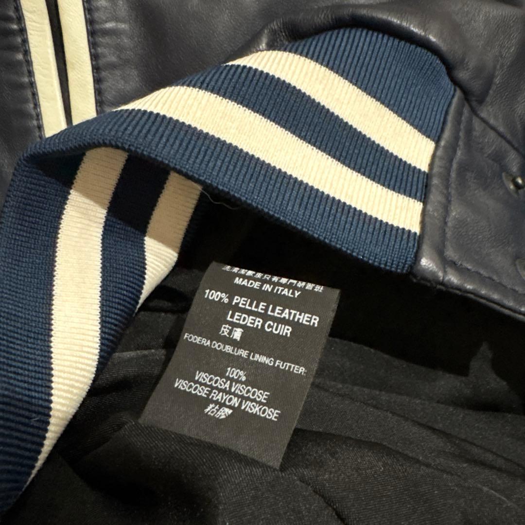 送料込み！PHILIPP PLEIN HOMME レザースタジャンサイズM