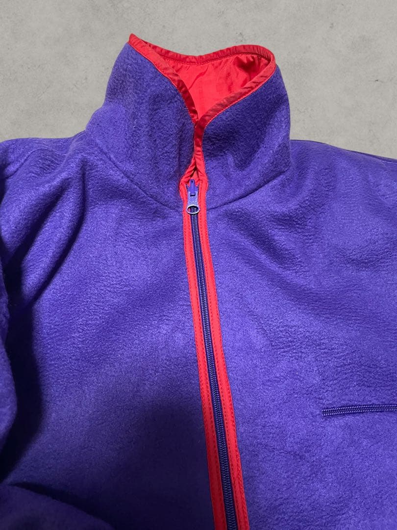 90s OLD GAP グリセード ナイロンジャケット リバーシブル 赤/紫