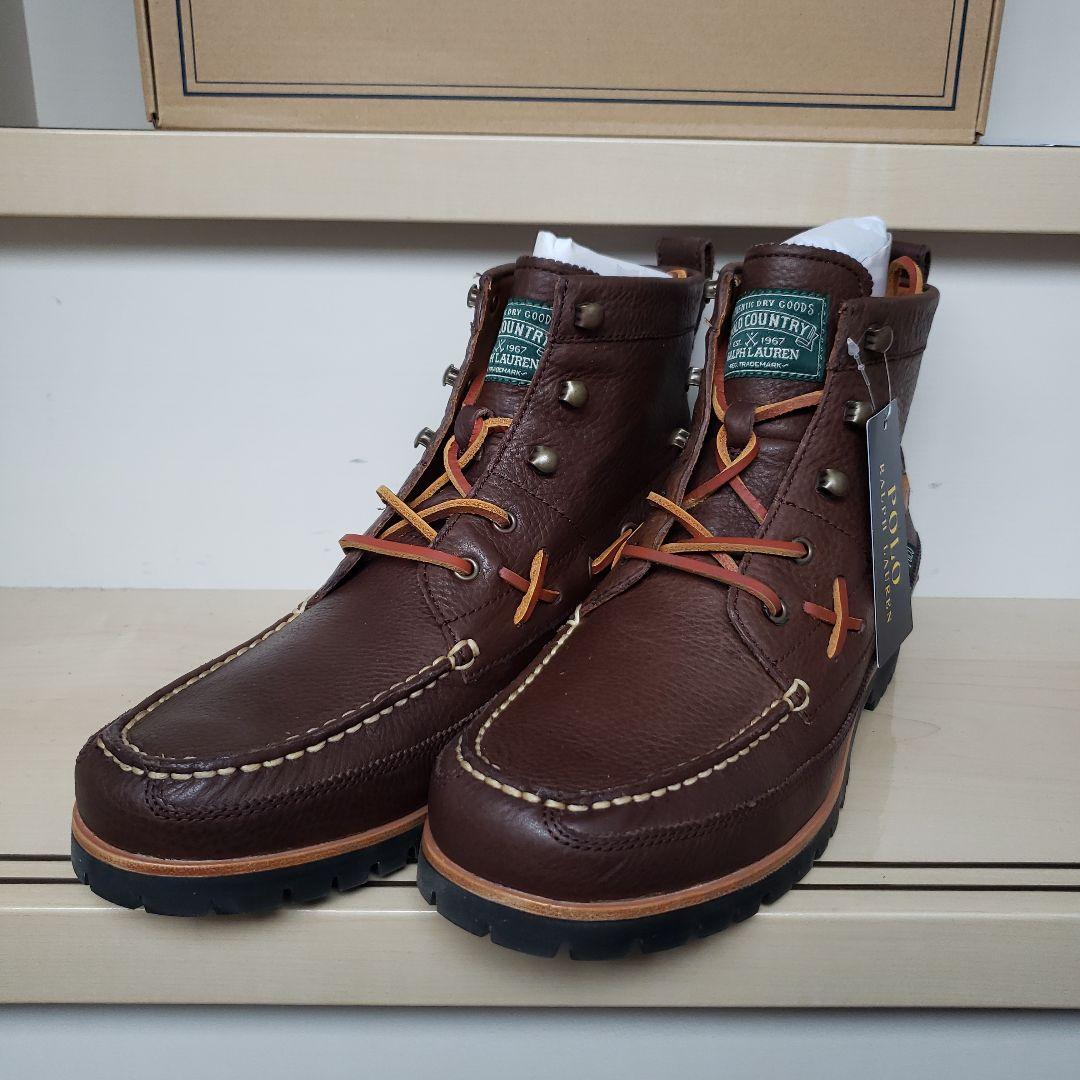 未使用 POLO RALPH LAUREN RANGER MID EU43 Amazon.com | Polo Ralph Lauren Ranger Mid Leather & Oxford Sneaker