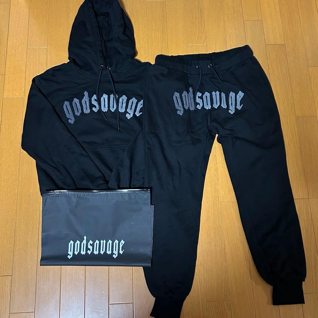 godsavage ゴッドサベージ セットアップ 上下セット Mサイズ ブラック