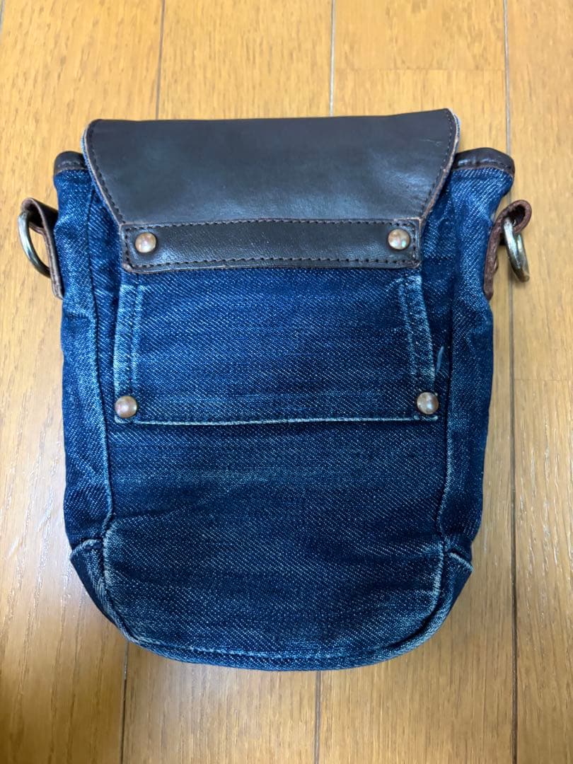 EVISU／デニム×レザー／ミニショルダー／バッグ／希少 - メルカリ