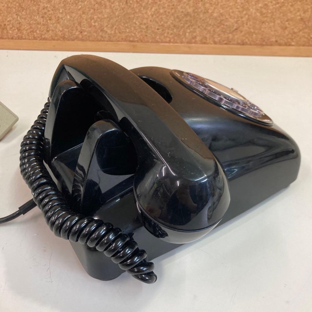 昭和レトロ アンティーク 黒電話 日本電信電話公社 ダイヤル式電話