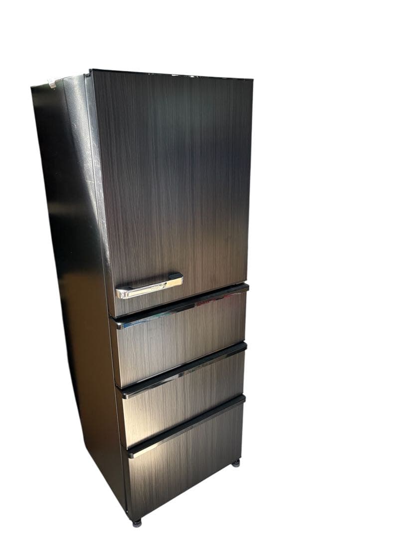 AQUA 冷蔵庫 大型 AQR-V37N(k)-1 368L 2023年製 冷蔵庫 ウッドブラック AQR-V37N-K [幅60cm /368L /4ドア /右開き