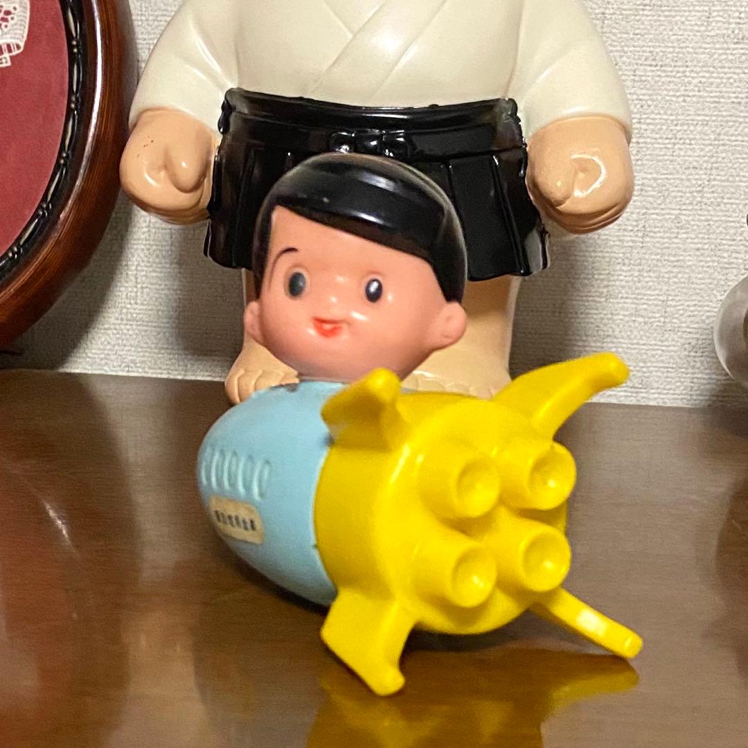 ソフビ 諏訪信用金庫 信ちゃん号 ロケット 貯金箱 ビンテージ 昭和