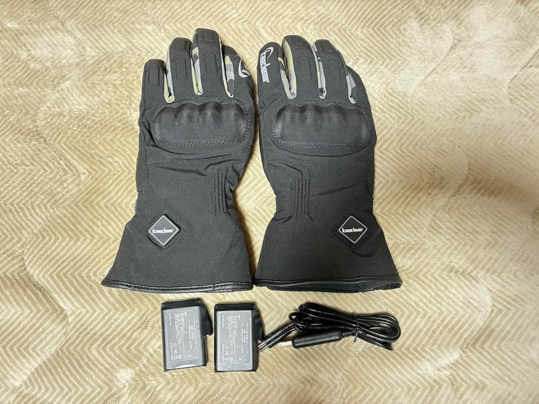 ★Kaedear (カエディア) 電熱グローブ　バッテリー付属　Mサイズ★ バッテリーがセットで1万5000円以下！ 電熱グローブ【カエディア
