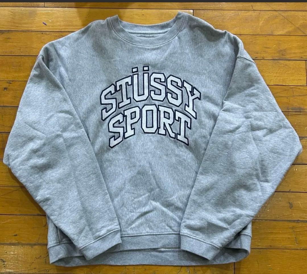 STÜSSY スポーツ トレーナー Lサイズ グレー 中古・古着通販】stussy (ステューシー) グラフィックロゴスウェット