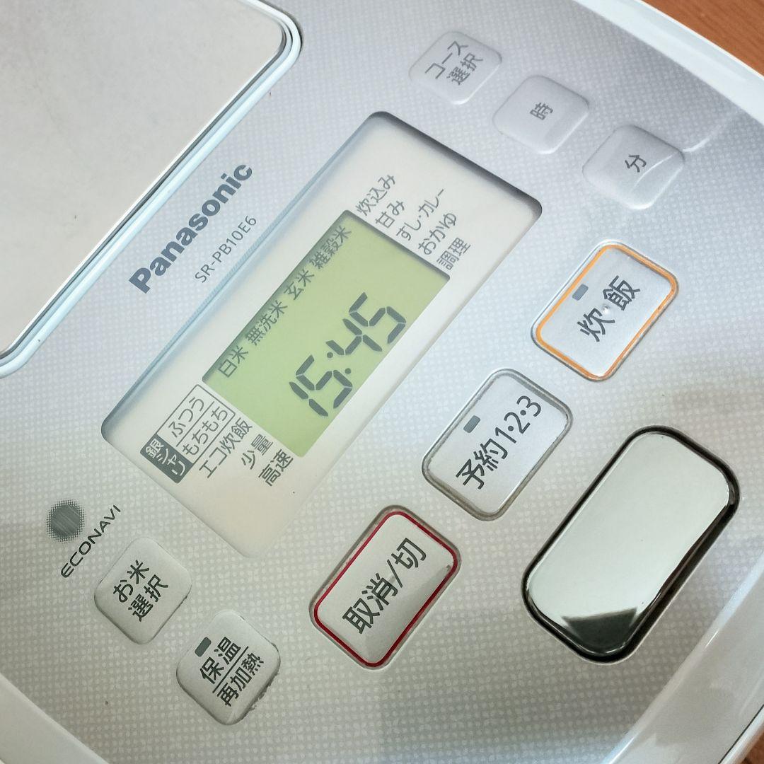 Panasonic SR-PB10E6 可変圧力おどり炊き IH 5.5合炊き