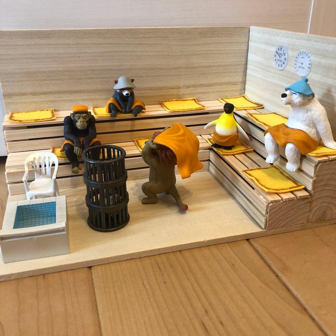 檜香る！ どうぶつサウナ サウナ室 ミニチュア ジオラマ サウナキット