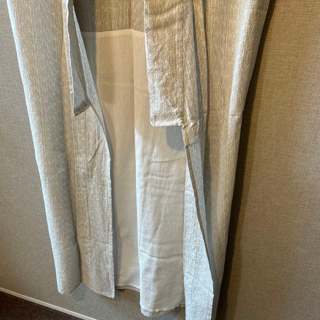 美品　トールサイズ　阿波しじら　浴衣　単衣　裄丈69 身丈168