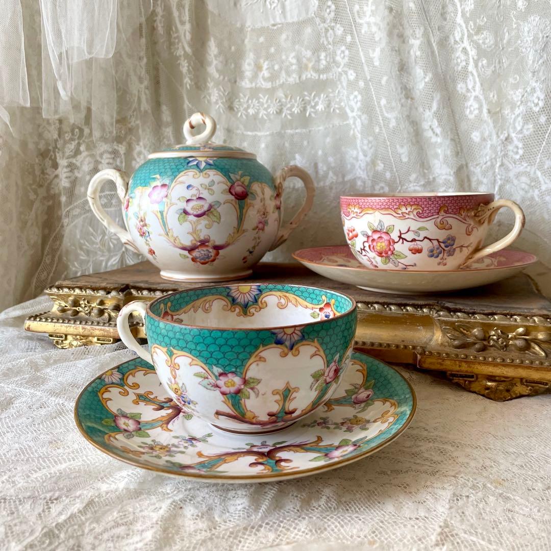 レア】サルグミンヌミントン ショコラカップ 緑 C&S フランス