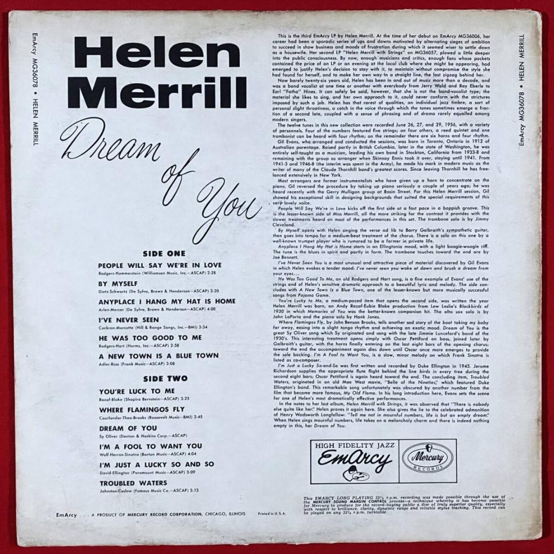 ☆不朽の名作【USオリジナル／希少MONO／深溝DG／小ドラマー】ヘレン