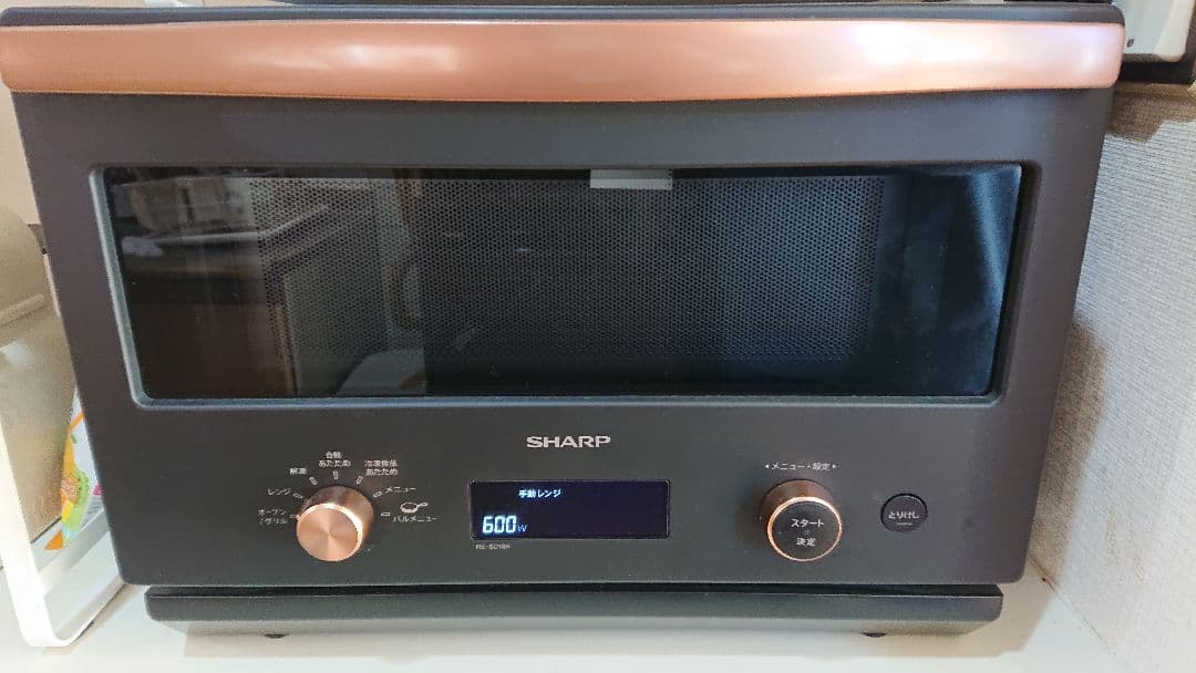 シャープ オーブンレンジ SHARP RE-SD18A-B BLACK ジャンク - メルカリ