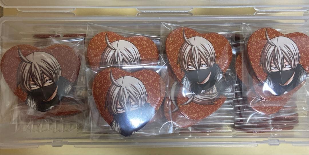 皇后崎迅】桃源暗鬼 キャラウムカフェ メディコス ハート 缶バッジ ※欄