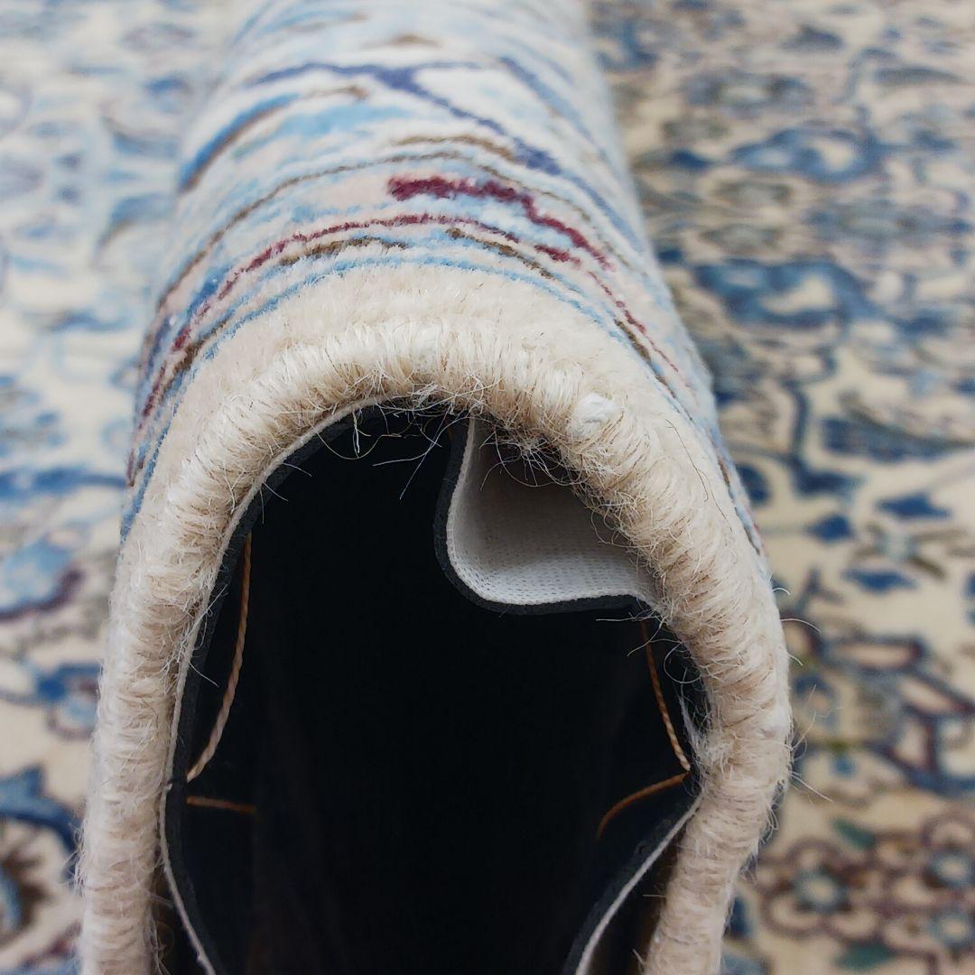 おはな様専用Y2602 ペルシャ絨毯 イラン ナイン産 ウール 手織り絨毯