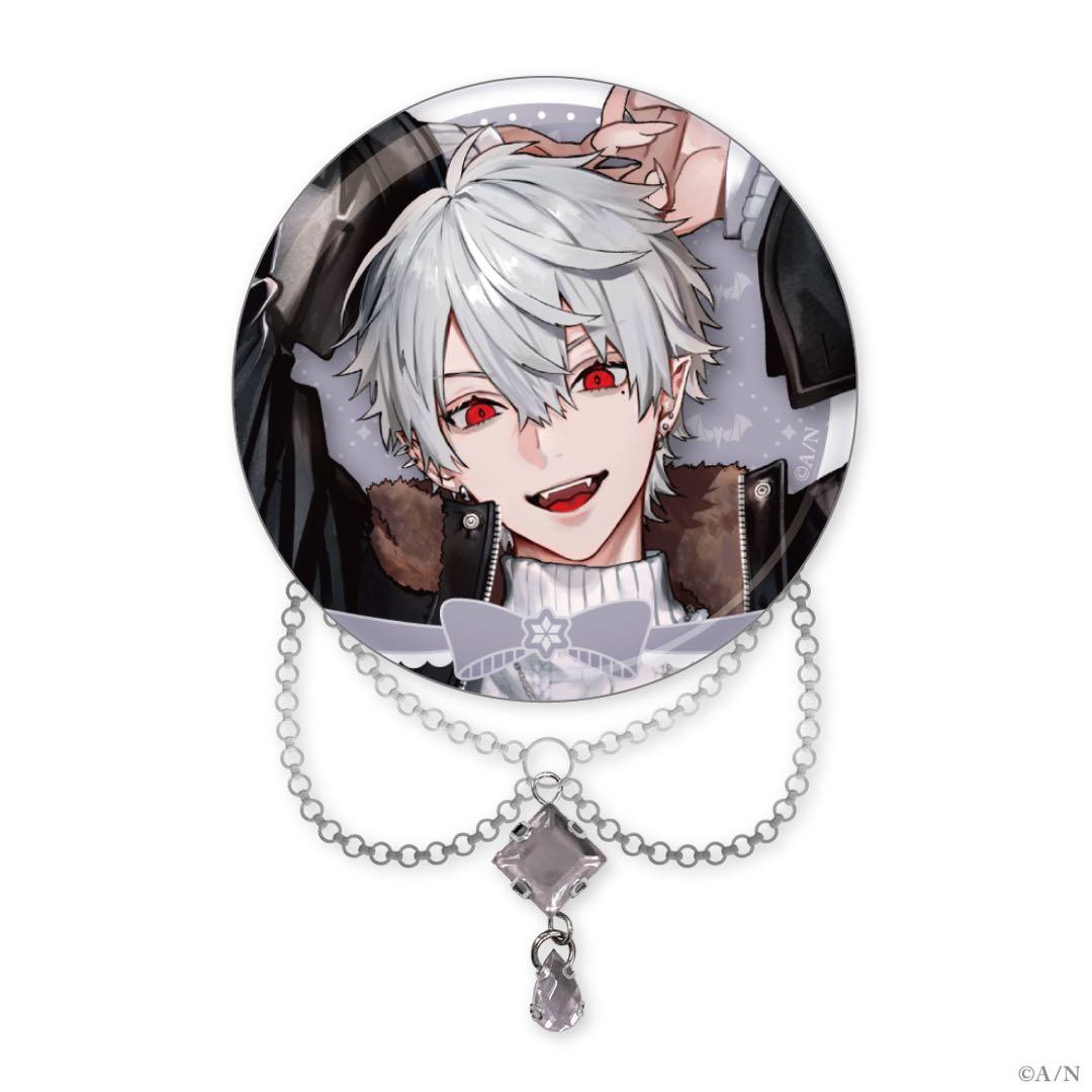 にじさんじ 葛葉 チェーン付き缶バッジ ウィンターデート 2024 - メルカリ