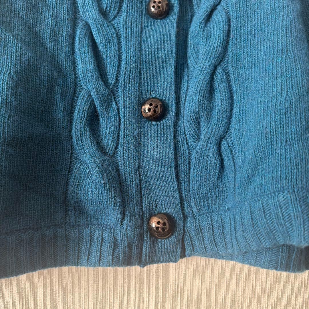バーバリーブルーレーベル ケーブルニット カーディガン 38 - メルカリ